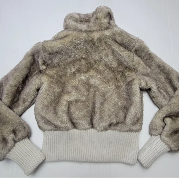 VINTAGE Y2K! AMERICAN RAG Faux Fur Coat - Picture 11 of 15